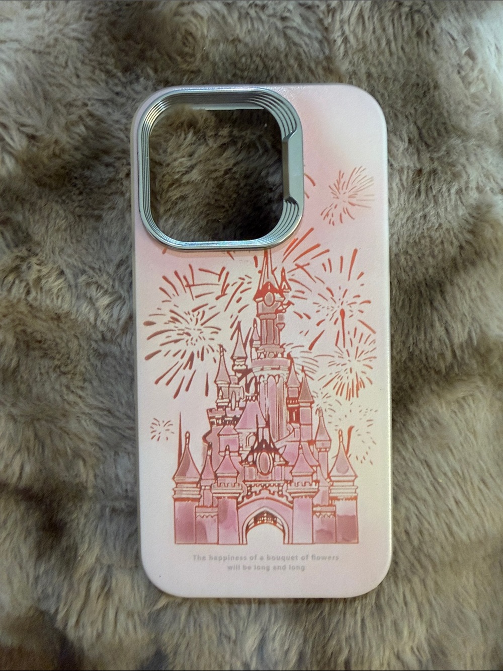 iPhone 16pro : Pink Castle Fireworks Phone Case